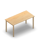 2038 - JOIN table 140x70 cm, h75, birch HPL