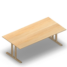 2065 - JOIN  table with T-legs, 180x90 cm, H60, birch HPL