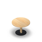 3349 - JOIN center column table ø90, birch melamine, H60