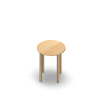 3298  - JOIN table Cross legs (H75),  Ø60 cm, birch melamine