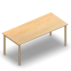 2042 - JOIN table 180x80 cm, h75, birch HPL