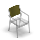 2462 - Zeta dining chair extra removable back cover