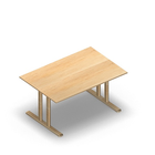 3148 - JOIN  table with T-legs, 120x80 cm, H60, birch melamine