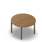 3125 - JOIN table ø120 cm, h75, oak melamine