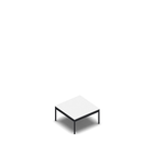 3326 - Darwin table 64x64 cm, H36, white hpl