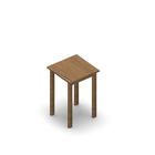 3074 - JOIN table 50x50 cm, h75, oak melamine