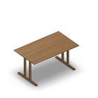 3143 - JOIN  table with T-legs, 120x70 cm, H60, oak melamine