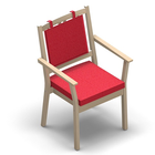 2904 - SALINA Stackable chair with armrest