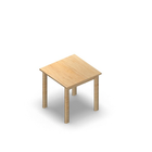 3007 - JOIN table 60x60 cm, h60, birch melamine