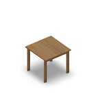 3012 - JOIN table 70x70 cm, h60, oak HPL