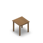 3008 - JOIN table 60x60 cm, h60, oak melamine