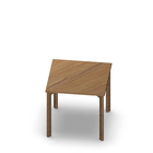 3275  - JOIN table Cross legs (H75),  80x80 cm, oak melamine