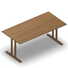 3188 - JOIN  table with T-legs, 180x90 cm, H75, oak melamine