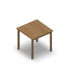 3090 - JOIN table 80x80 cm, h75, oak HPL