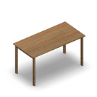 3087 - JOIN table 140x70 cm, h75, oak HPL