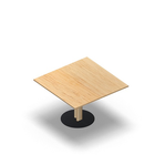 2125 - JOIN center column table 90x90cm, birch HPL, H60