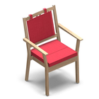2911 - SALINA Multi stackable chair with armrest