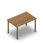 3092 - JOIN table 120x80 cm, h75, oak melamine
