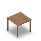 3102 - JOIN table 90x90 cm, h75, oak HPL