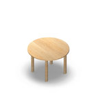 3049 - JOIN table ø90 cm, h60, birch melamine