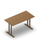 3171 - JOIN  table with T-legs, 140x70 cm, H75, oak HPL