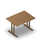 3183 - JOIN  table with T-legs, 120x90 cm, H75, oak HPL