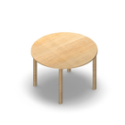 2051 - JOIN table ø110 cm, h75, birch HPL