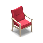 1272 - SALINA Chair with open sidewall, no ribs
