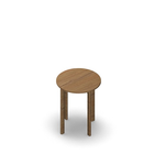 3300  - JOIN table Cross legs (H75),  Ø60 cm, oak HPL
