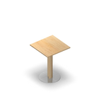 2130 - JOIN center column table 60x60 cm, birch HPL