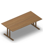 3164 - JOIN  table with T-legs, 180x90 cm, H60, oak melamine