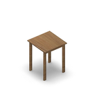 3078 - JOIN table 60x60 cm, h75, oak HPL