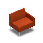 2157 - PIVOT 1.5-seater with low armrest, right (6cm)