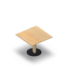 2124 - JOIN center column table 80x80cm, birch HPL, H60
