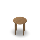 3303  - JOIN table Cross legs (H75),  Ø70 cm, oak HPL