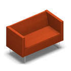 2172 - PIVOT 2-seater with high armrests (8cm)