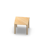 3196  - JOIN table Cross legs (H60),  70x70 cm, birch melamine