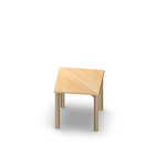2075  - JOIN table Cross legs (H60),  60x60 cm, birch HPL