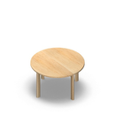 3235 - JOIN table Cross legs (H60),  Ø90 cm, birch melamine