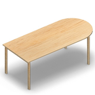 2057 - JOIN table 200x90 cm arc, h75, birch HPL