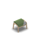 3694 - Zeta footstool with removable seat cover