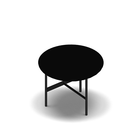 2953 - DAPPLE Side table 60 cm, black melamine