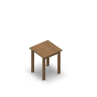 3005 - JOIN table 50x50 cm, h60, oak melamine