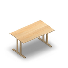 3142 - JOIN  table with T-legs, 120x70 cm, H60, birch melamine