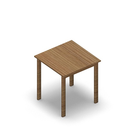3081 - JOIN table 70x70 cm, h75, oak HPL
