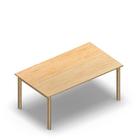 3025 - JOIN table 140x80 cm, h60, birch melamine