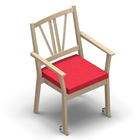 2906 - SALINA Stackable chair with armrest with wheels