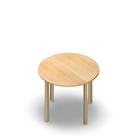 2113 - JOIN table Cross legs (H75),  Ø90 cm, birch HPL