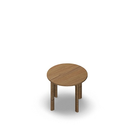 3231  - JOIN table Cross legs (H60),  Ø60 cm, oak HPL