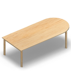 2033 - JOIN table 200x90 cm arc, h60, birch HPL